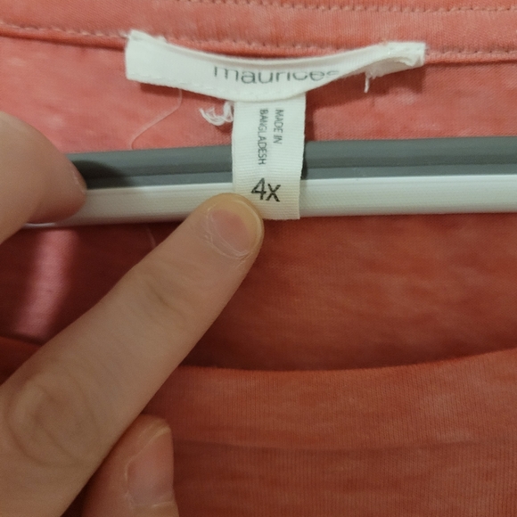 (4X)  Pink Short Sleeved T-shirt - Picture 5 of 5